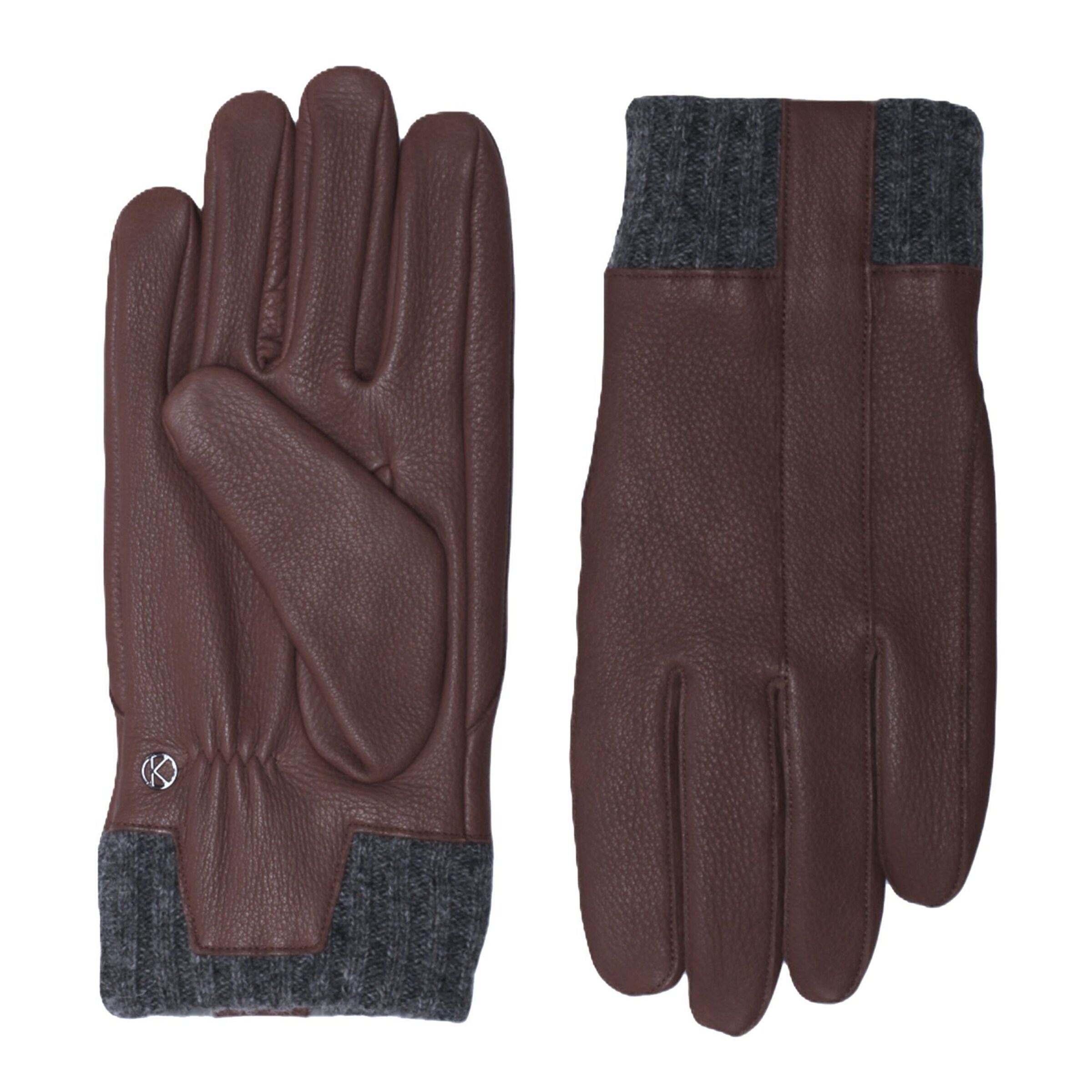 KESSLER Full Finger Gloves 'Otis' in Brown