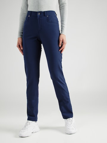 Coupe slim Pantalon de sport 'Chie' Röhnisch en bleu : devant