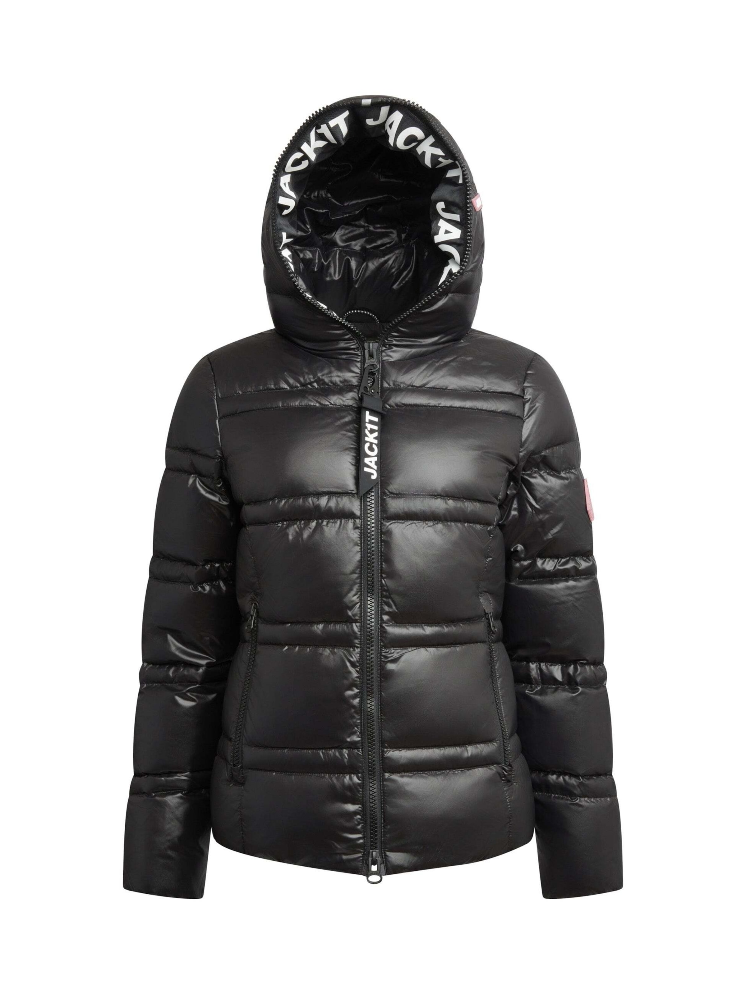 Veste outdoor ' R4D Tramline Puffer Racer Lux ' JACK1T en noir : devant