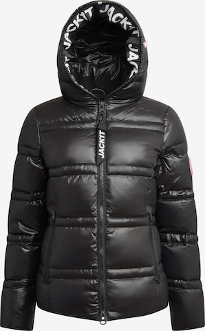 JACK1T Jacke ' R4D Tramline Puffer Racer Lux ' in Schwarz: Vorderseite