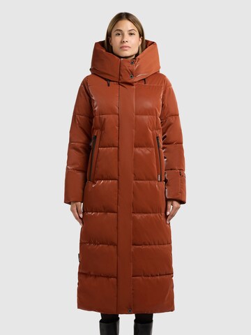 khujo Winter Coat 'Soulani5' in Orange