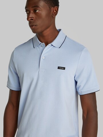 Maglietta 'STRETCH PIQUE TIPPING POLO' di Calvin Klein in blu