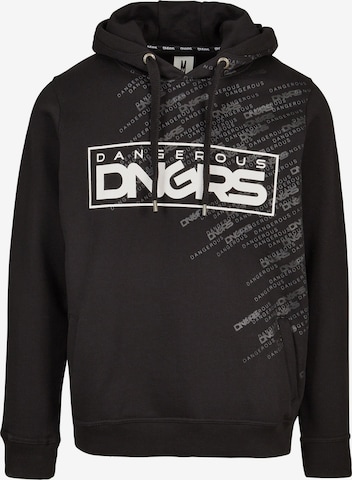 Sweat-shirt Dangerous DNGRS en noir : devant