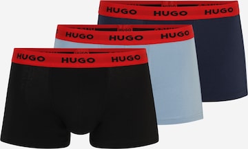 HUGO Red Boxerky – modrá: přední strana