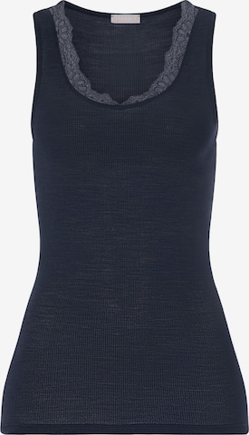 Haut ' Woolen Lace ' Hanro en bleu : devant