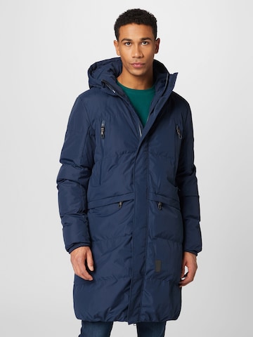 Alife and Kickin Winter Jacket 'KylanAK' in Blue: front