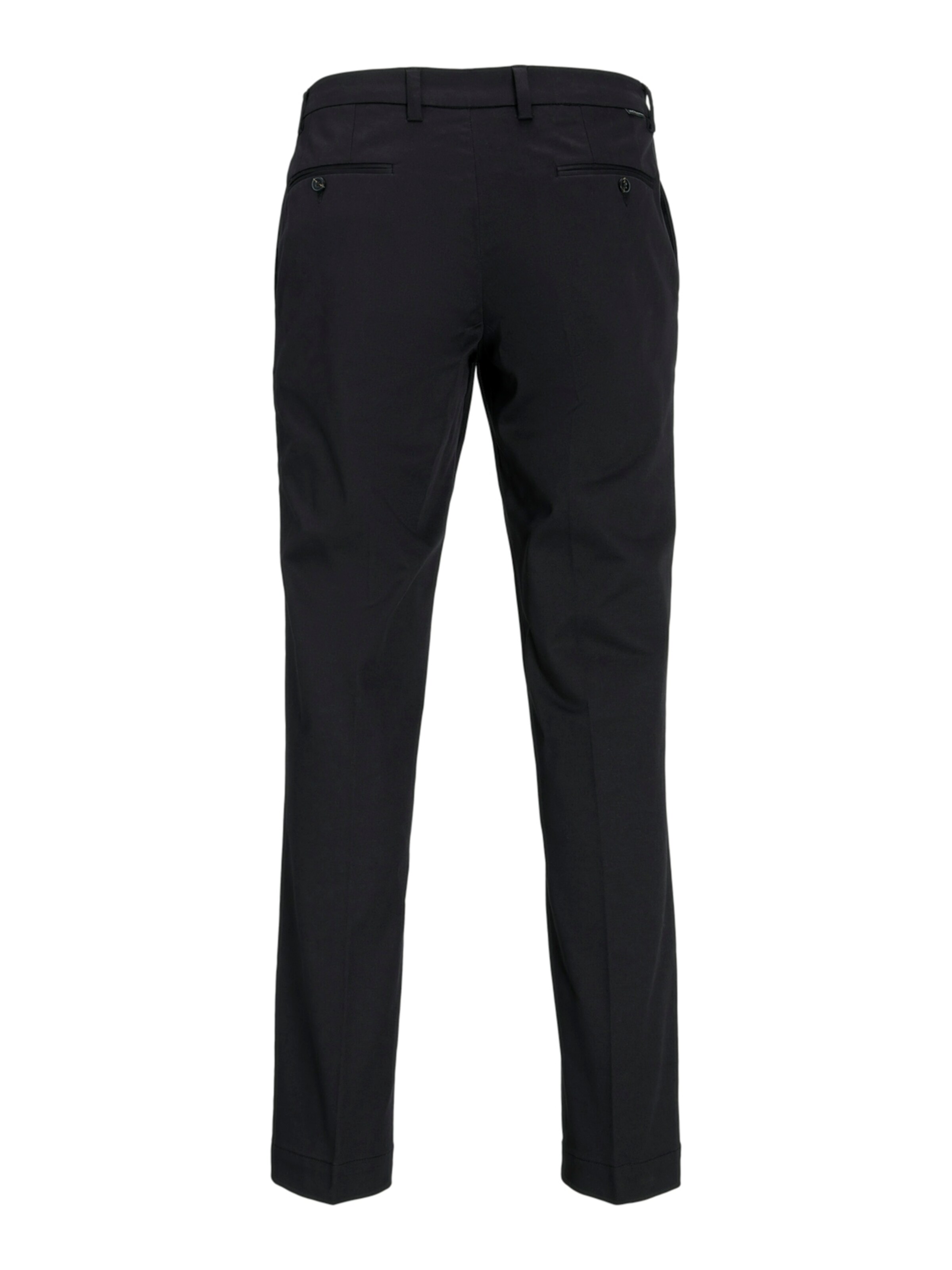 JACK & JONES Regular Trousers with creases 'JPSTKane JJOtis' in Black