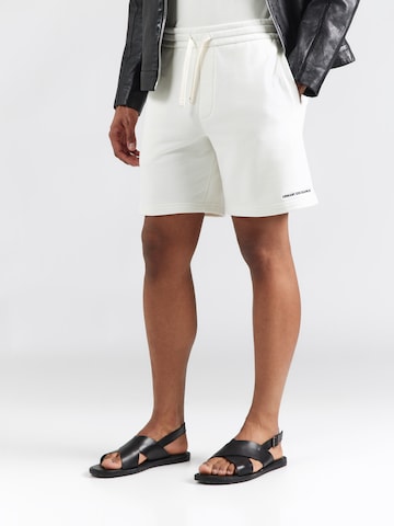 ARMANI EXCHANGE Regular Broek in Wit: voorkant