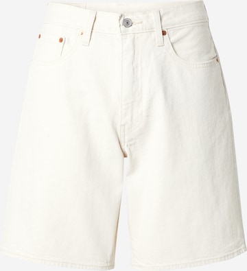 LEVI'S ® Свободный крой Джинсы '468™ Loose Shorts Linen + Denim' в Белый: спереди