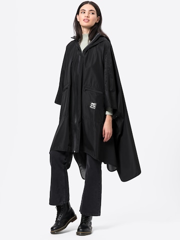 OOF WEAR Between-Seasons Coat in Black: front