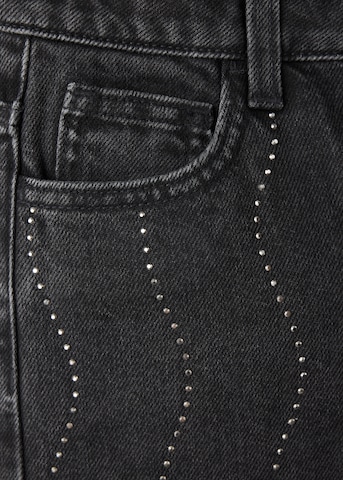 MANGO KIDS Wide Leg Jeans 'WIDEO' in Schwarz