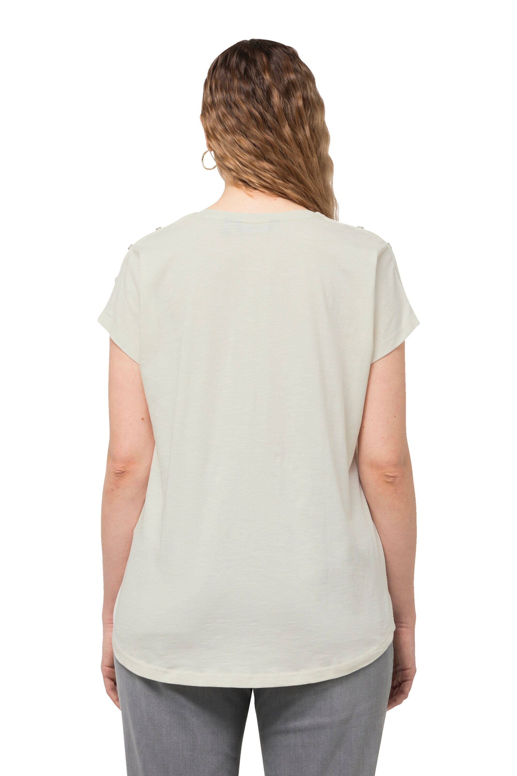 T-shirt Ulla Popken en blanc