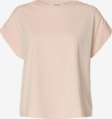 SELECTED - Camiseta 'SLFMILA' en naranja: frente