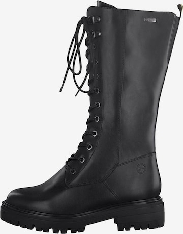 TAMARIS Lace-Up Boots in Black