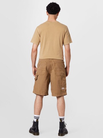 BDG Urban Outfitters - Loosefit Calças 'CARPENTER' em bege