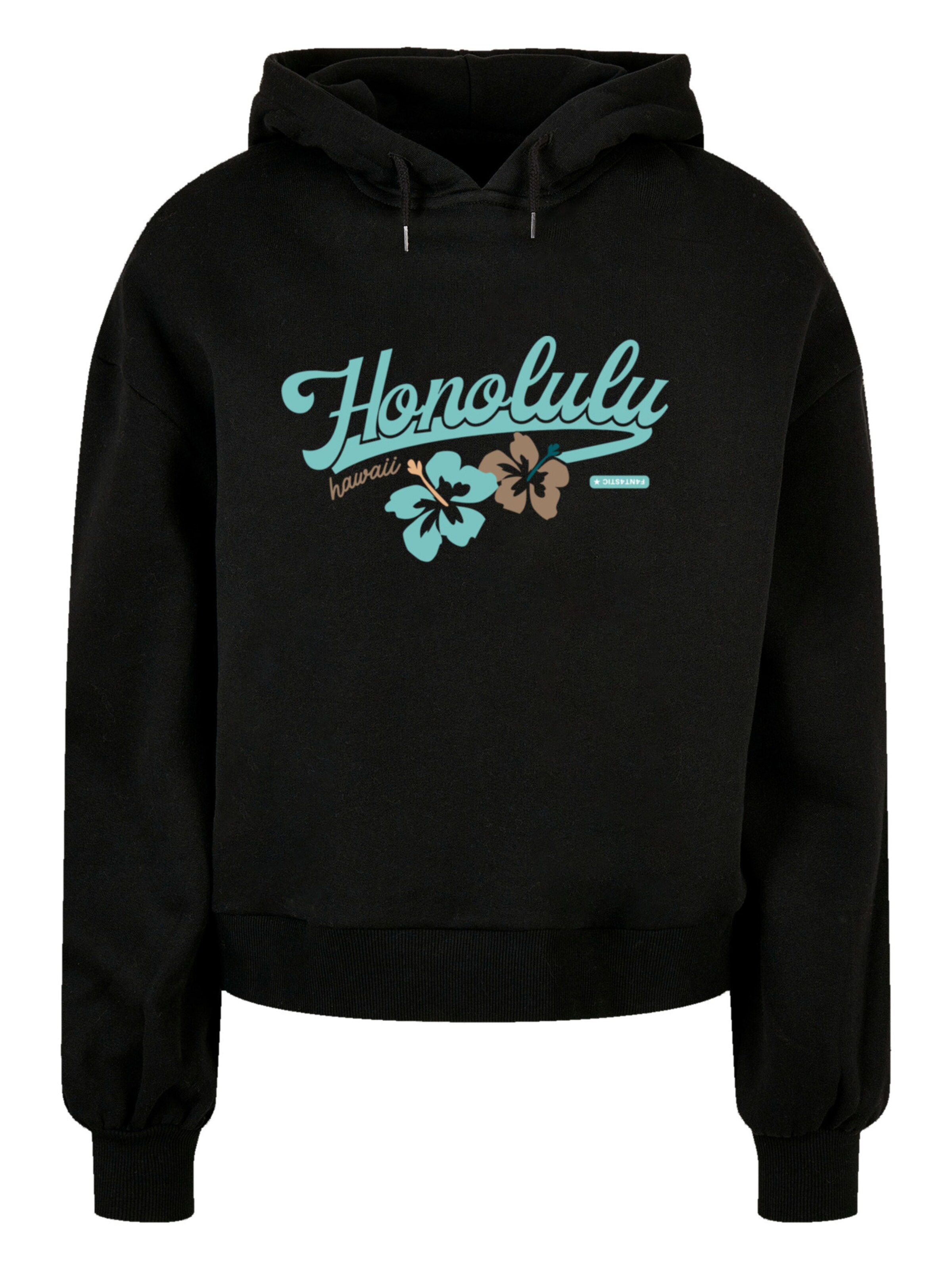 F4NT4STIC Sweatshirt 'Honolulu' in Black: front