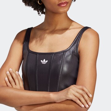 ADIDAS ORIGINALS Top 'Corset' in Black