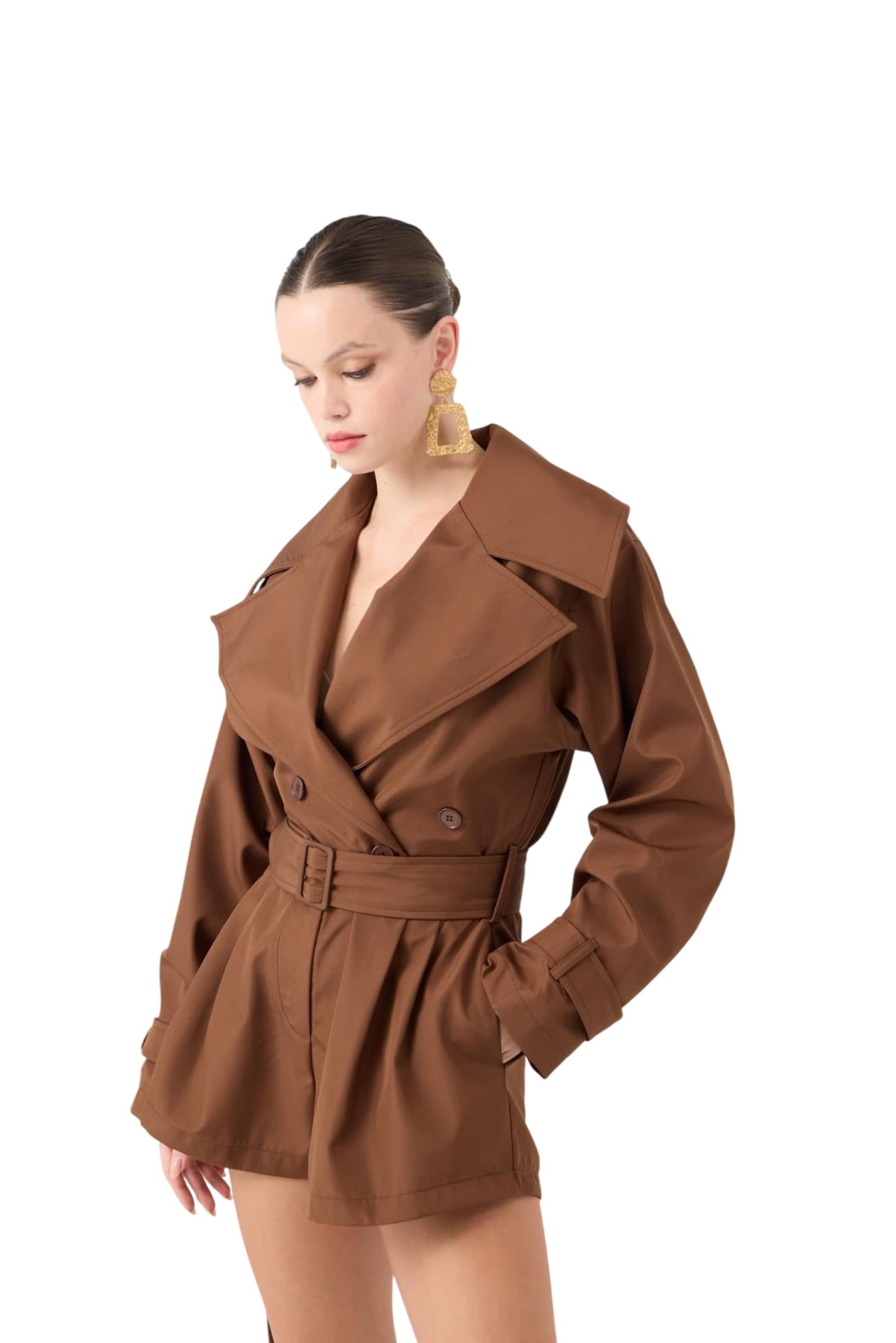 HOLLY LOLLY Jumpsuit in Braun: Vorderseite