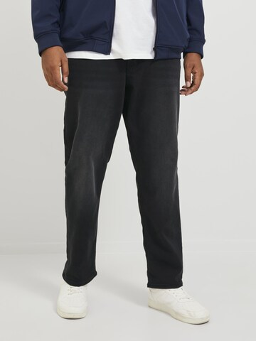 Jack & Jones Plus Regular Jeans 'MIKE' i svart: framsida