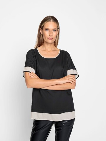 heine Blouse in Zwart: voorkant