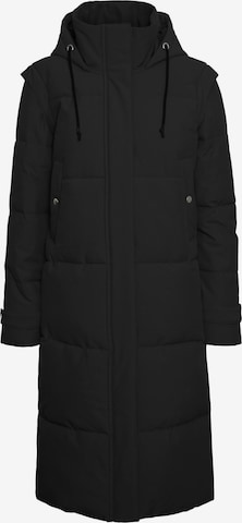 Vero Moda Curve Wintermantel 'MARGARET' in Zwart: voorkant