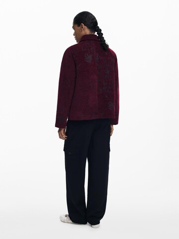 Desigual - Casaco meia-estação em vermelho