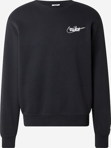 juoda Nike Sportswear Megztinis be užsegimo 'CLUB': priekis
