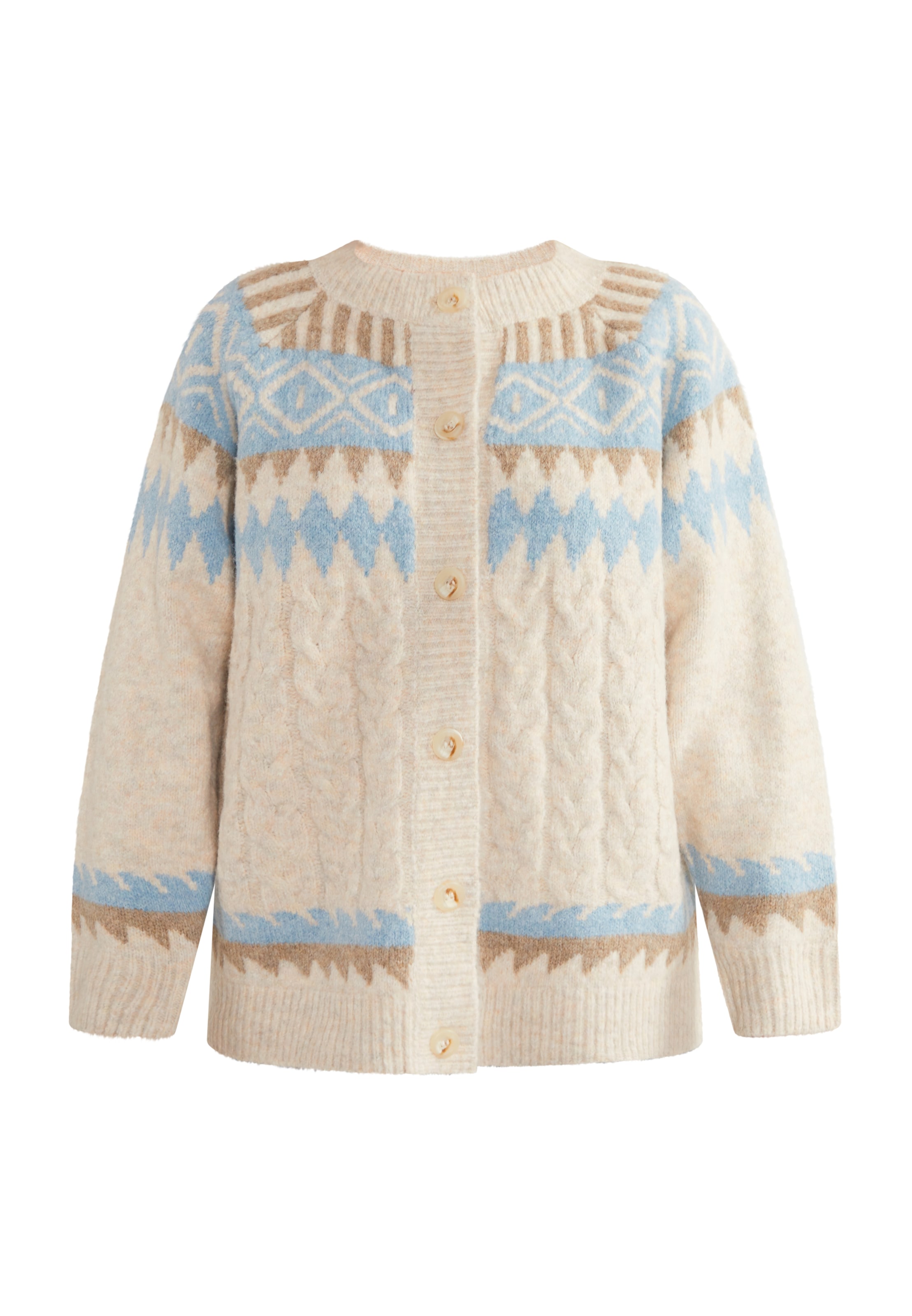 Cardigan 'Lynnea' usha BLUE LABEL en beige : devant