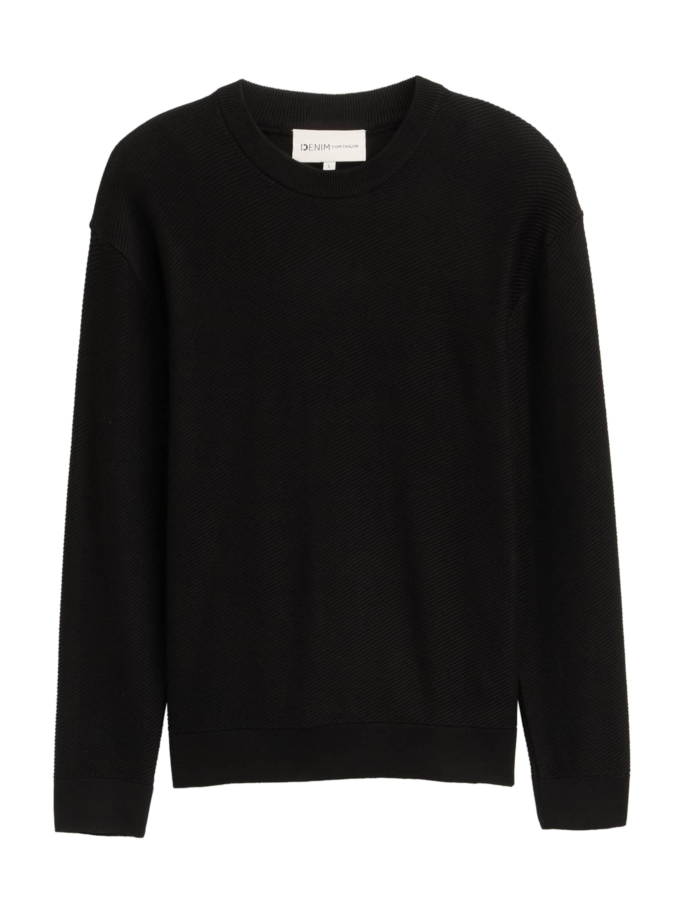 Pull-over TOM TAILOR DENIM en noir : devant