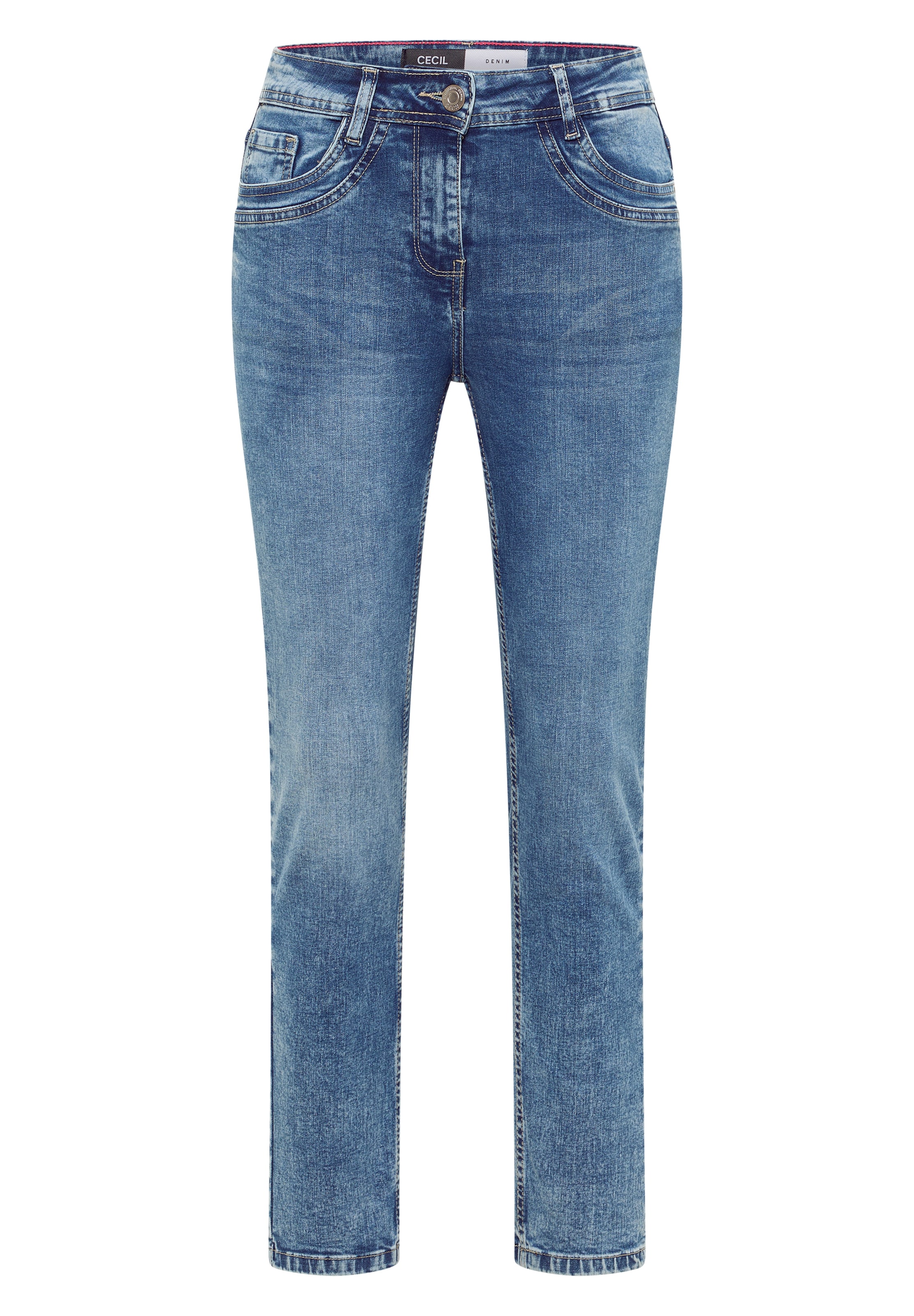 CECIL Slimfit Jeans in Blau: Vorderseite