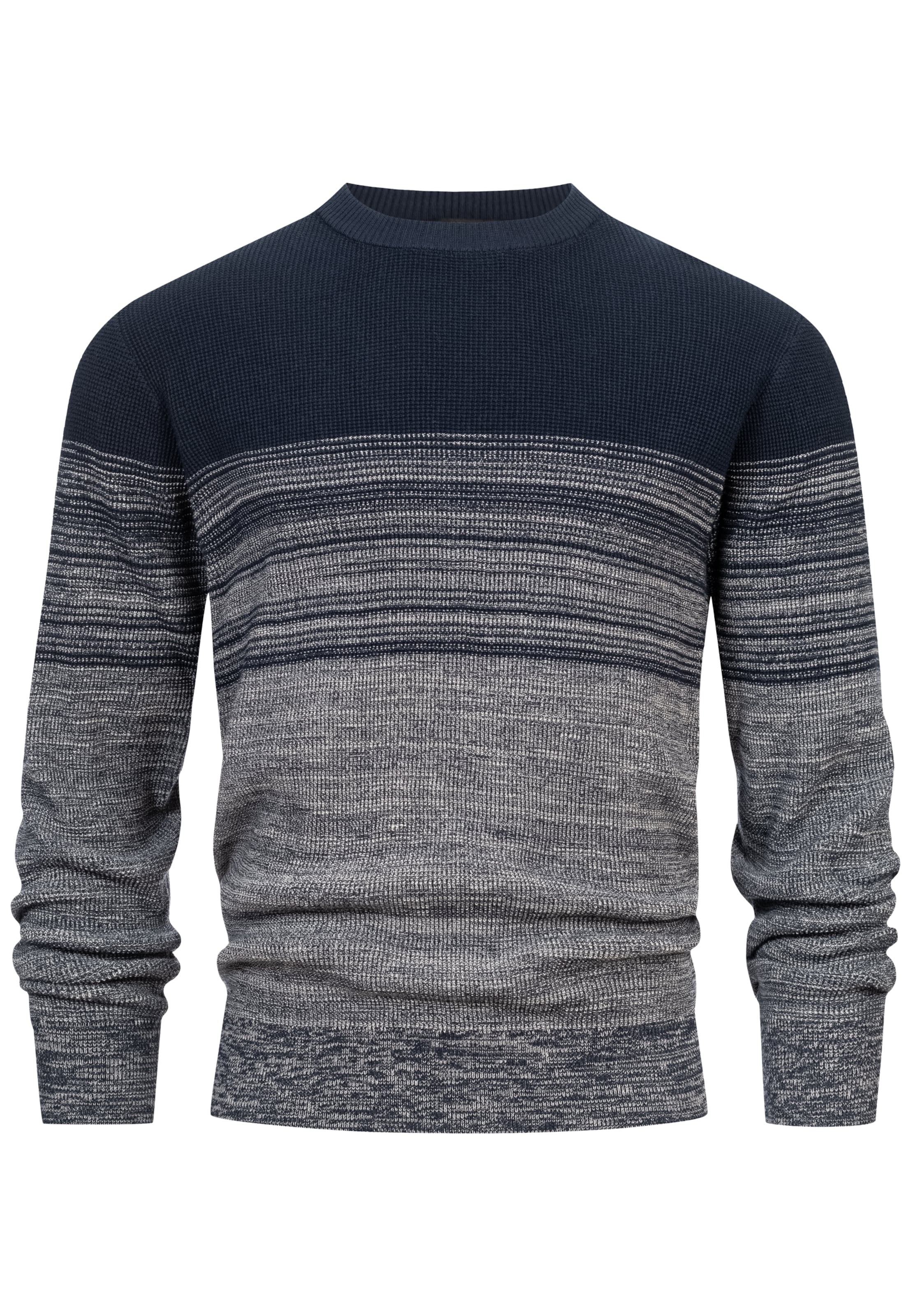 Pull-over INDICODE JEANS en gris : devant