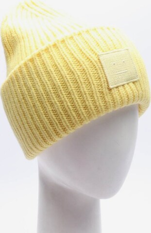 Acne Hat & Cap in M in Yellow: front