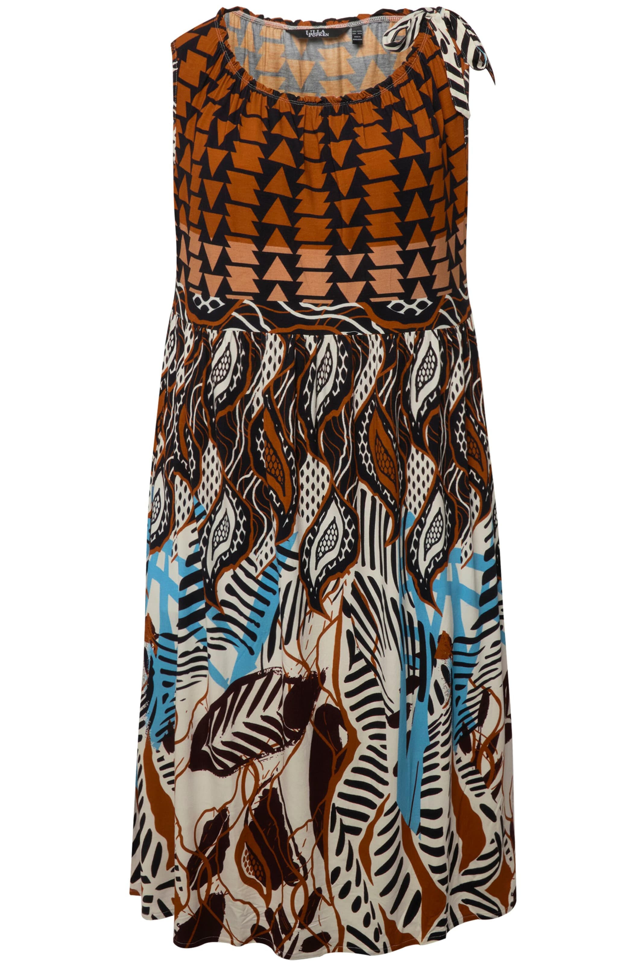Ulla Popken Jurk in Bruin: voorkant