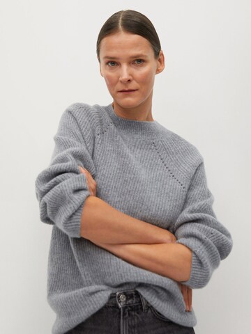 MANGO Pullover 'Mirror' in Grau: Vorderseite