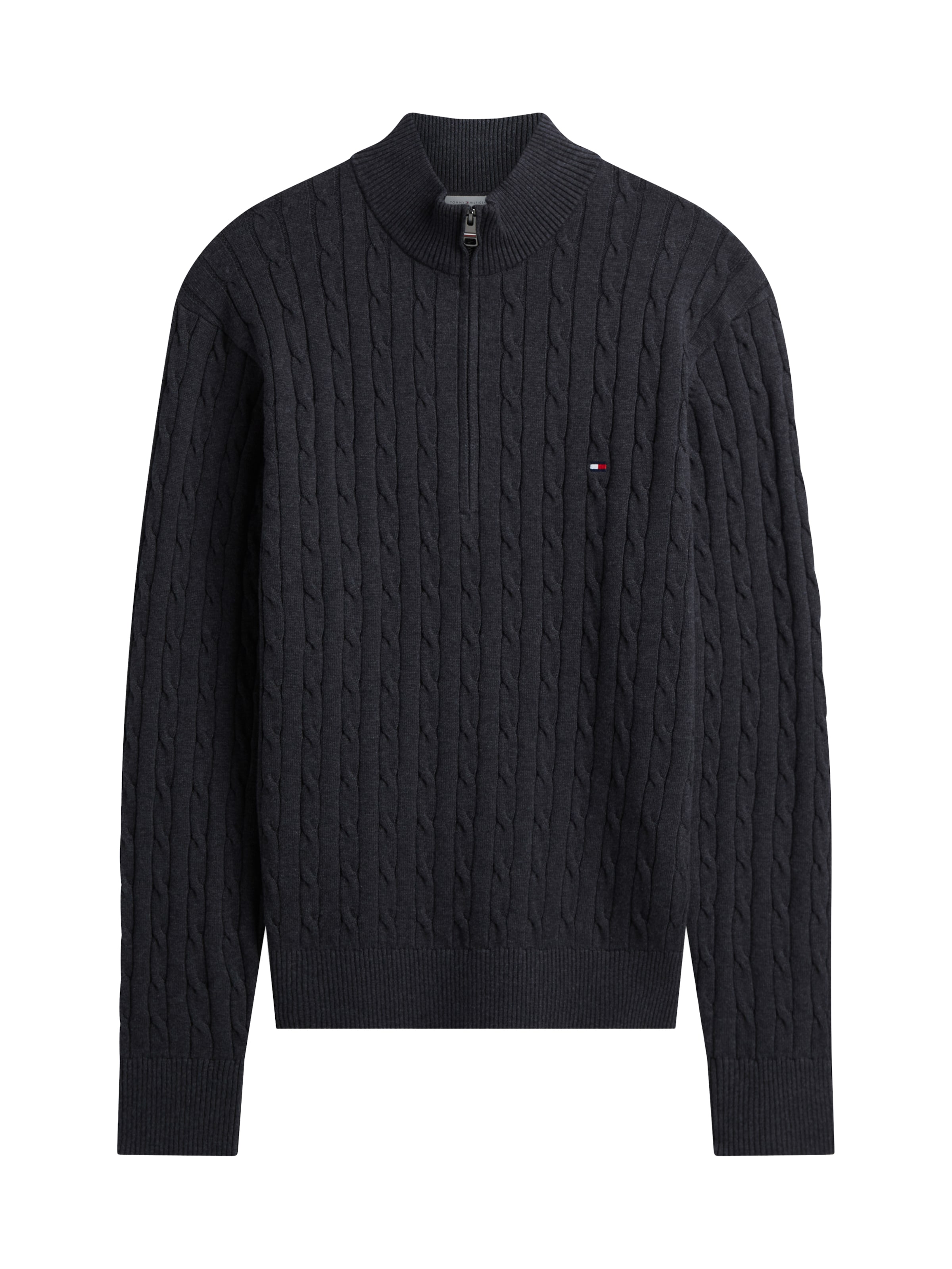 TOMMY HILFIGER Sweater 'CLASSIC' in Grey: front