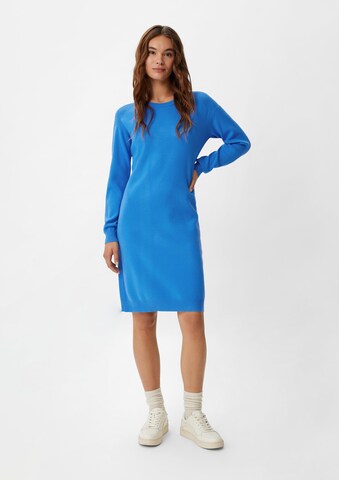 comma casual identity Gebreide jurk in Blauw: voorkant