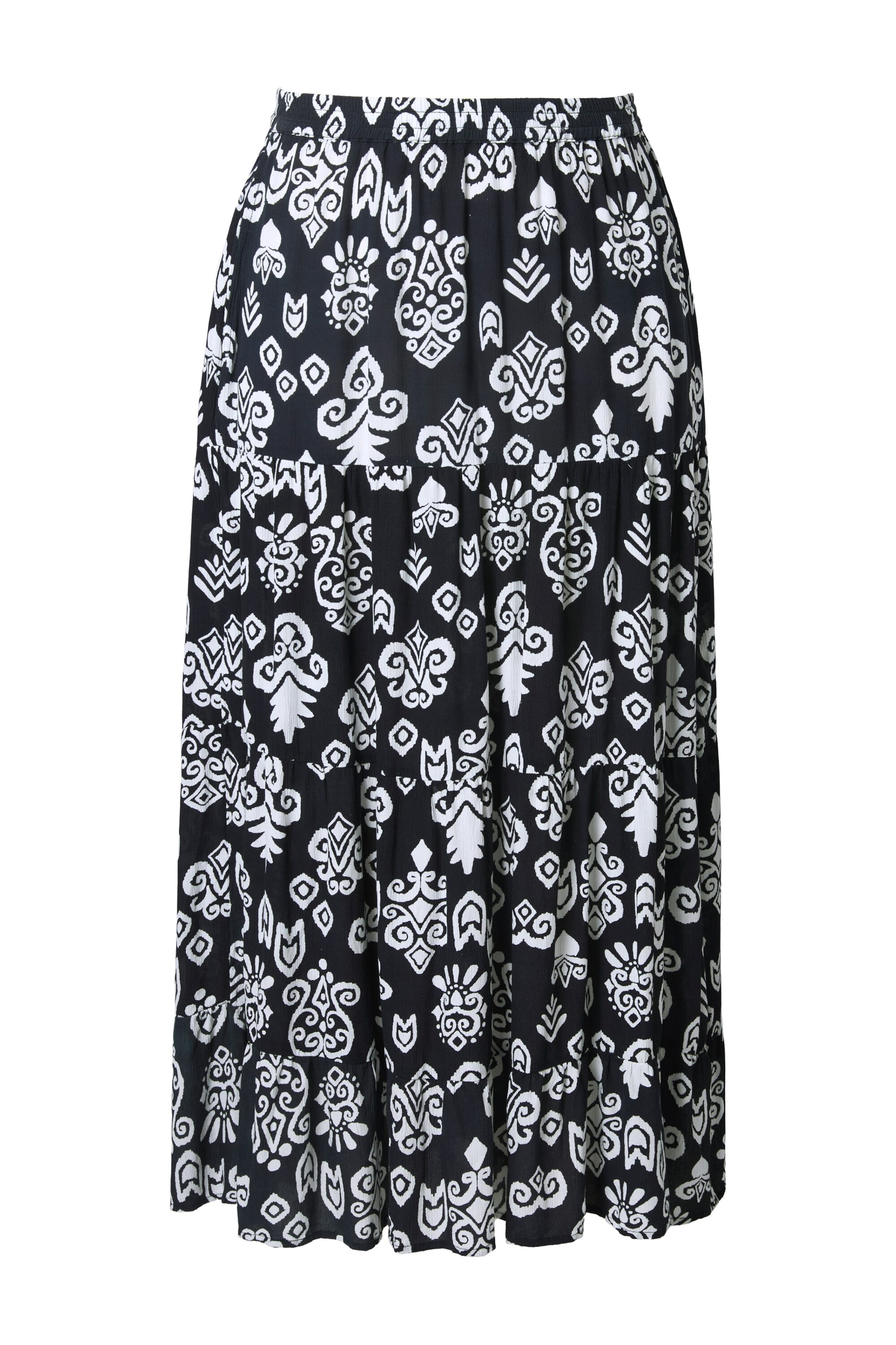 Ulla Popken Rock in Schwarz: Vorderseite