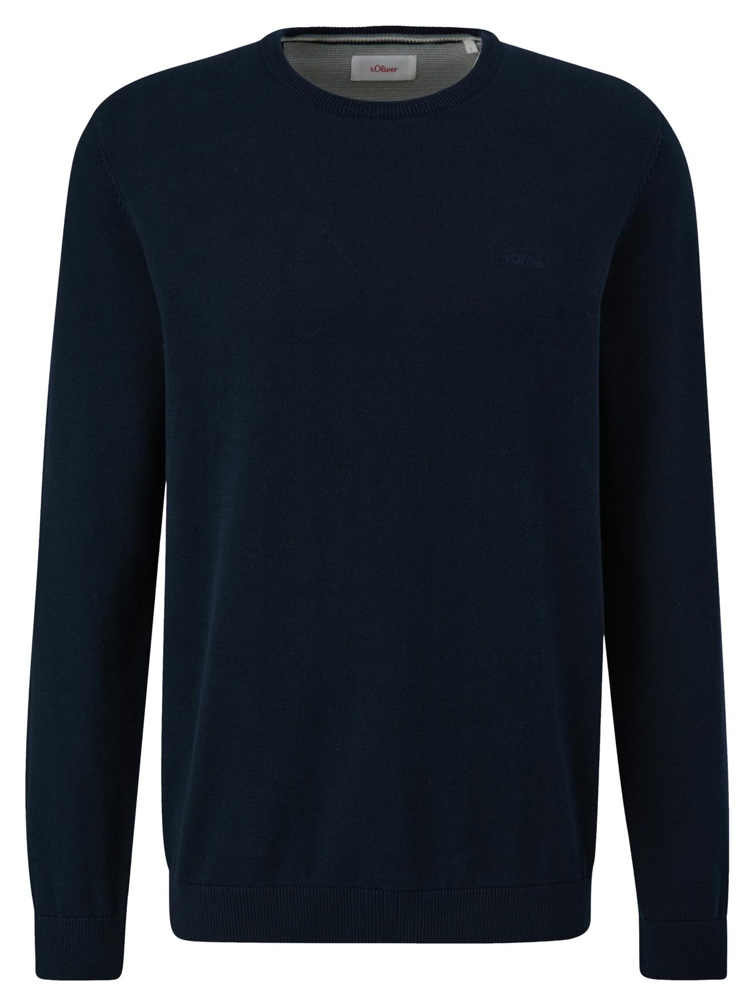 s.Oliver Pullover 'Basic'‌‌‌‌ in Blau: Vorderseite