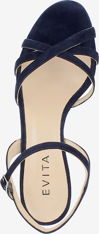 EVITA Strap Sandals in Blue