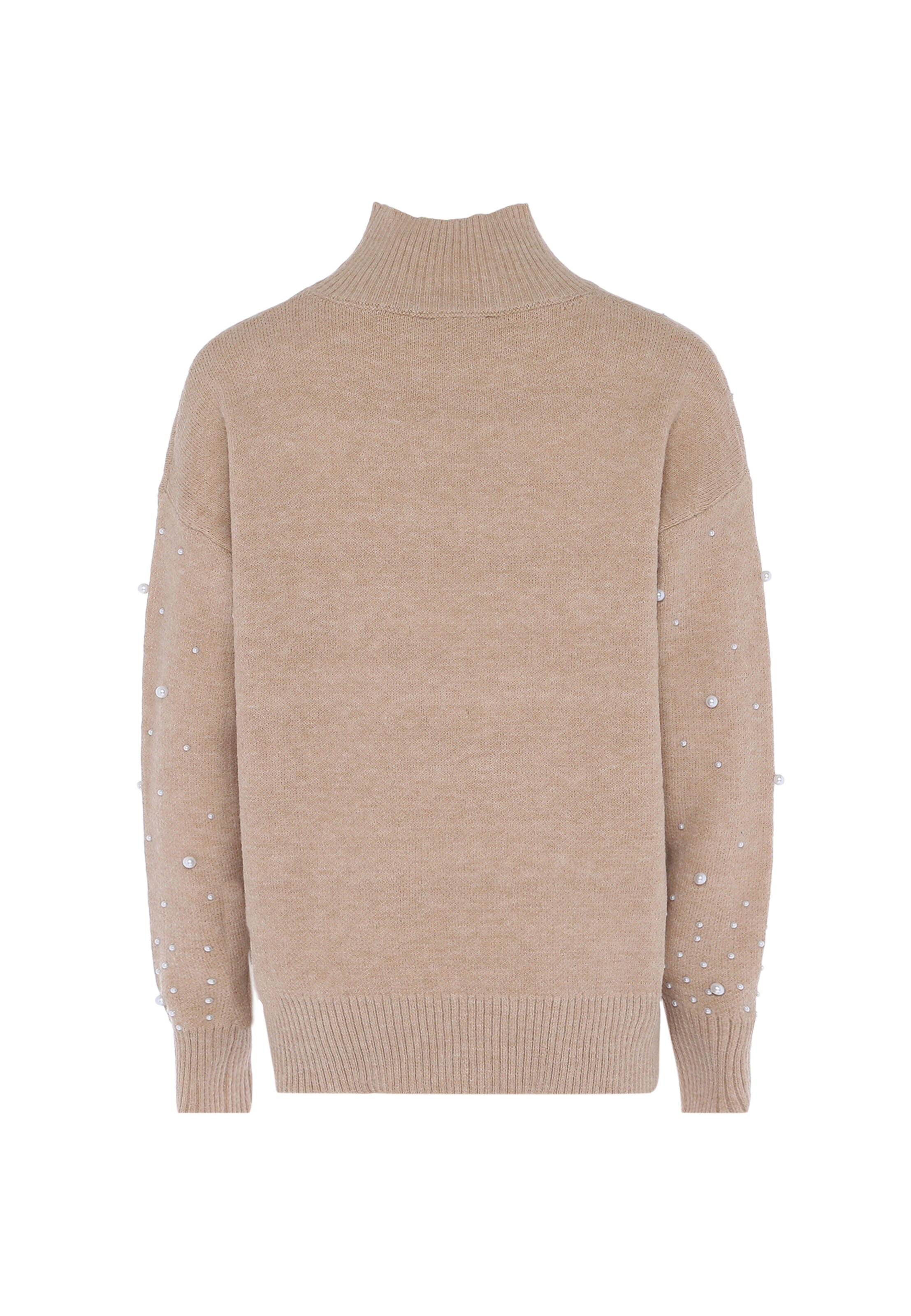 Pullover di faina in beige