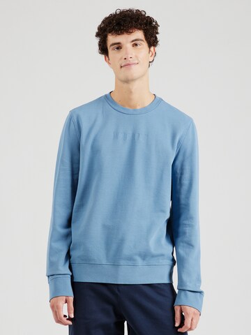 MUSTANG Sweatshirt 'CLIO' in Blauw: voorkant