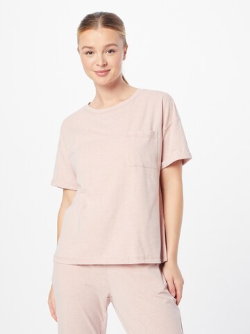ESPRIT - Camiseta para dormir en rosa: frente