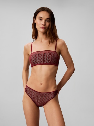 Calvin Klein Bandeau BH in Lila: voorkant