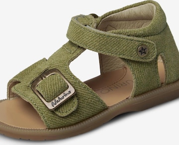 NATURINO Offene Schuhe 'QUARZO' in Grün: Vorderseite