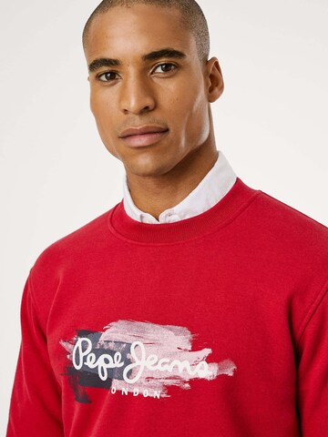 Felpa ' TREY CREW ' di Pepe Jeans in rosso