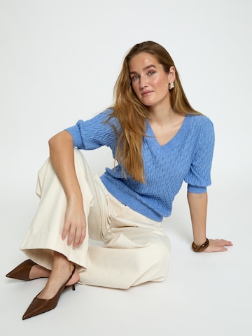 Peppercorn - Top 'Rosalia' em azul