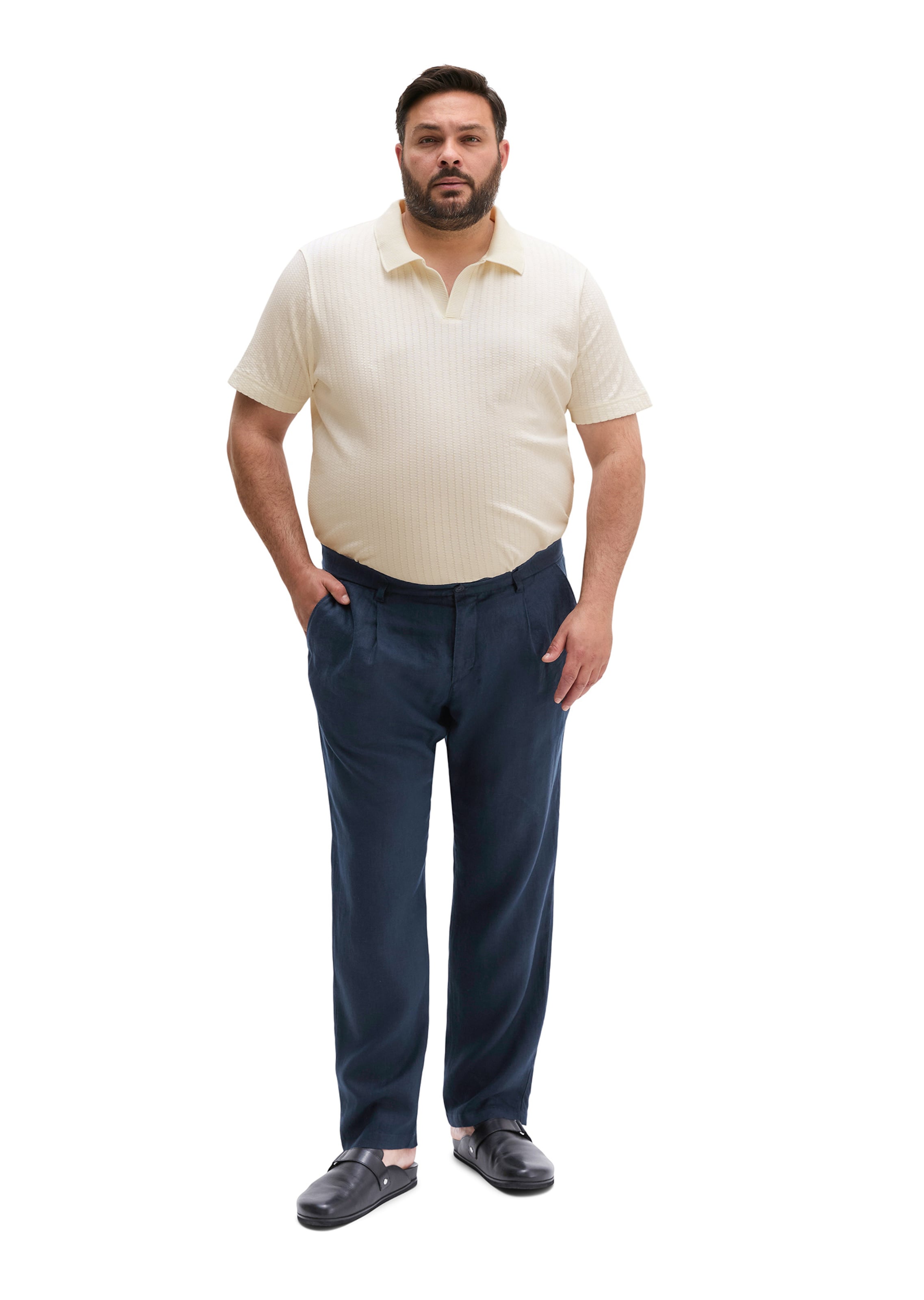 Marc O'Polo Tapered Broek in Blauw