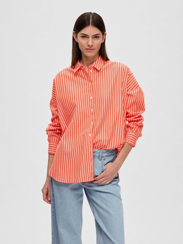 Camicia da donna di SELECTED FEMME in arancione: frontale