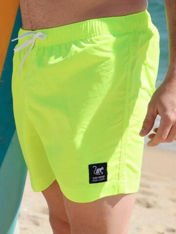 Surf Monkey Swimming Trunks in Yellow