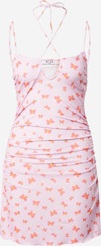 NA-KD Summer Dress in Pink: front